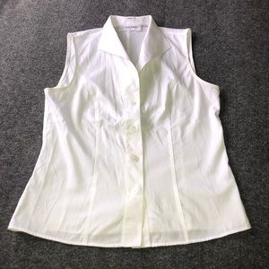 Calvin Klein Sleeveless dress button down shirt